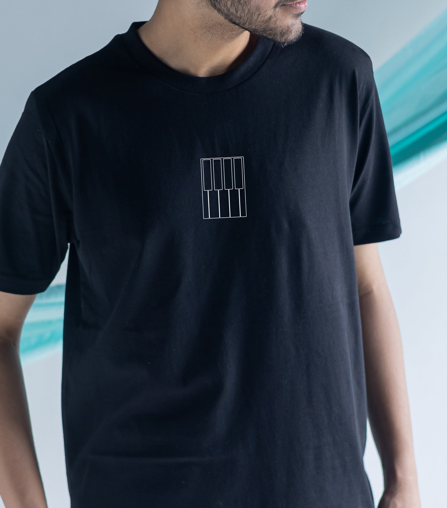 COME TOGETHER-BLACK-COUPLE TEE