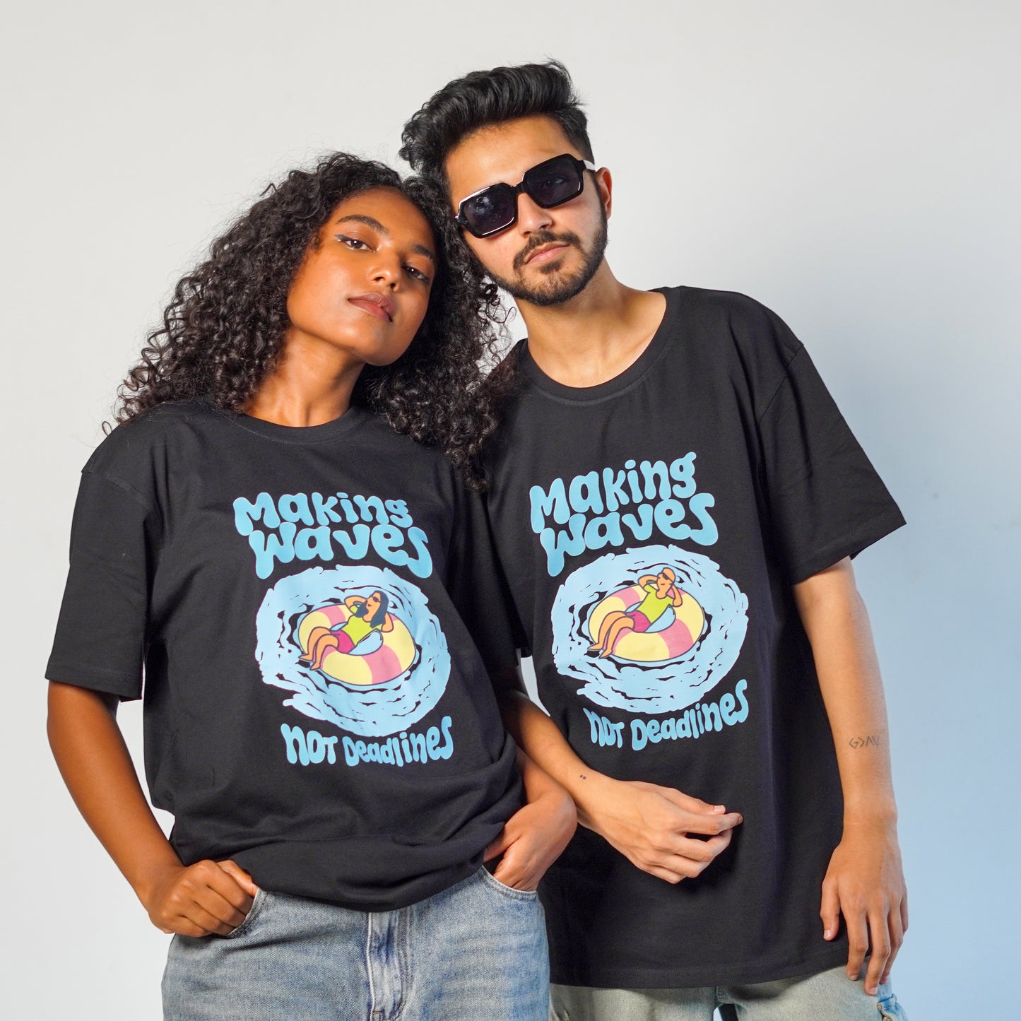 Making Waves Not Deadlines-Couple Tee