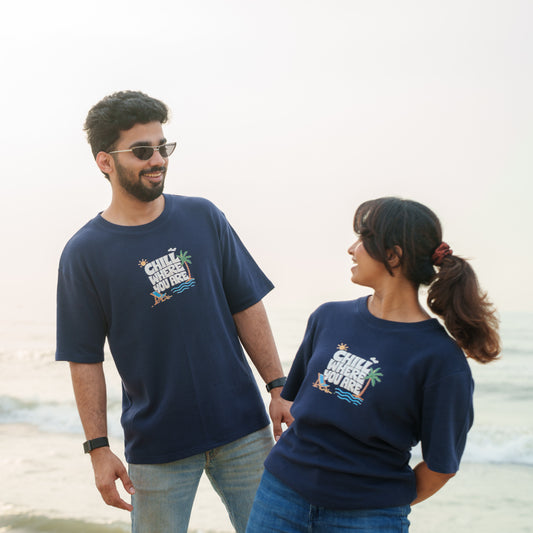 Chill Where You Are-Couple Tee
