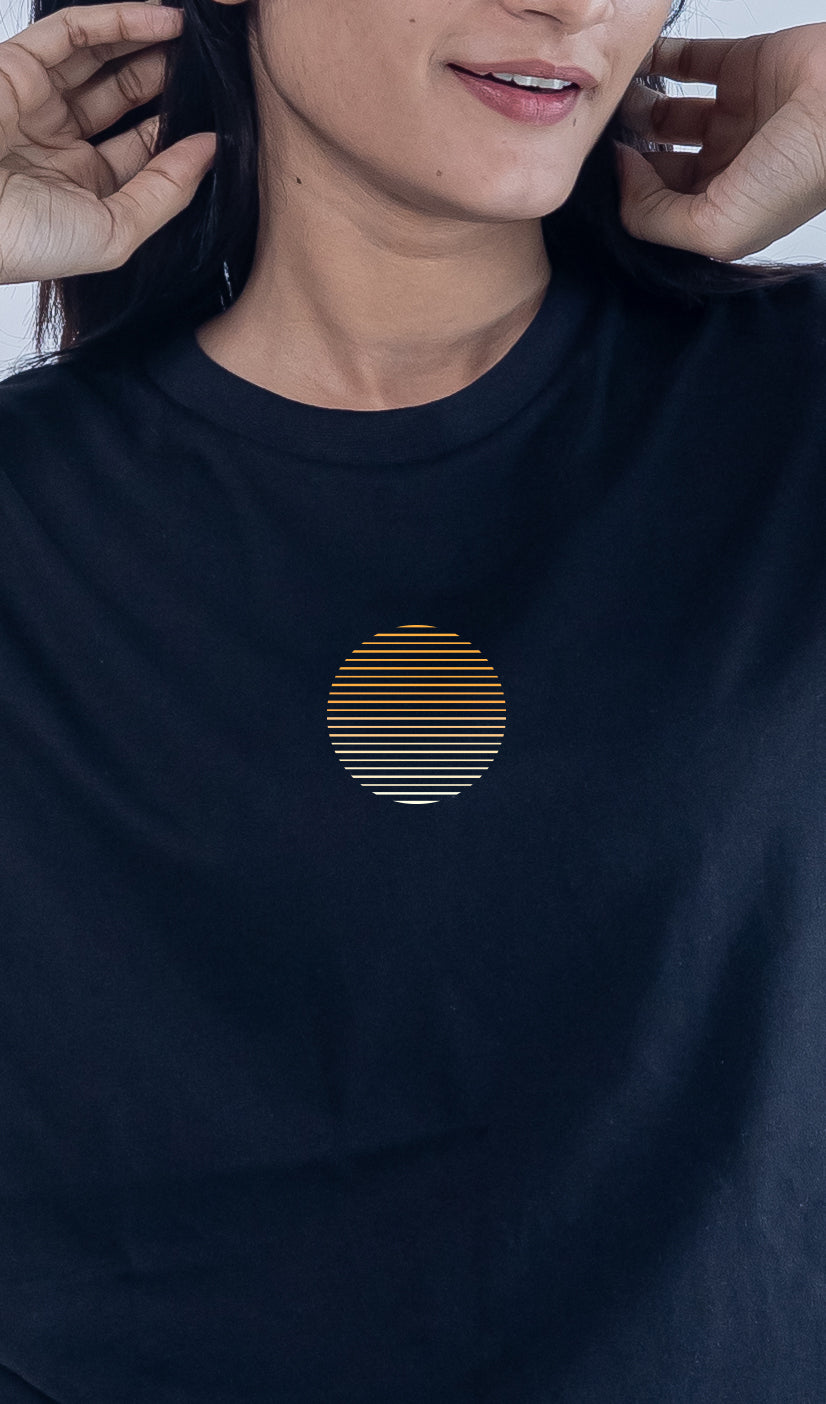 LOST IN THE WILD-BLACK-COUPLE TEE
