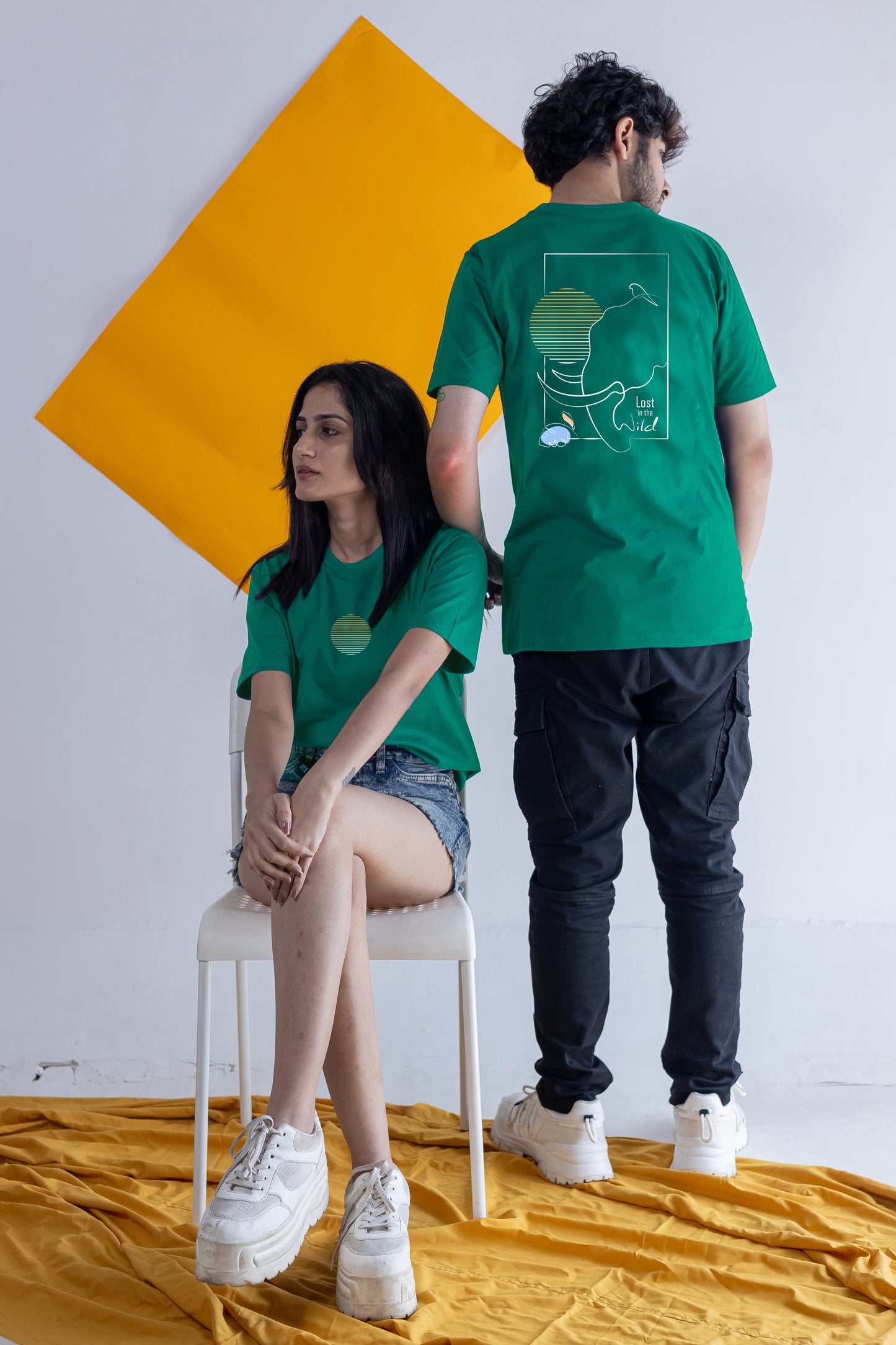 LOST IN THE WILD-FOREST-COUPLE TEE