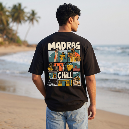 Madras State Of Chill-Men-Black