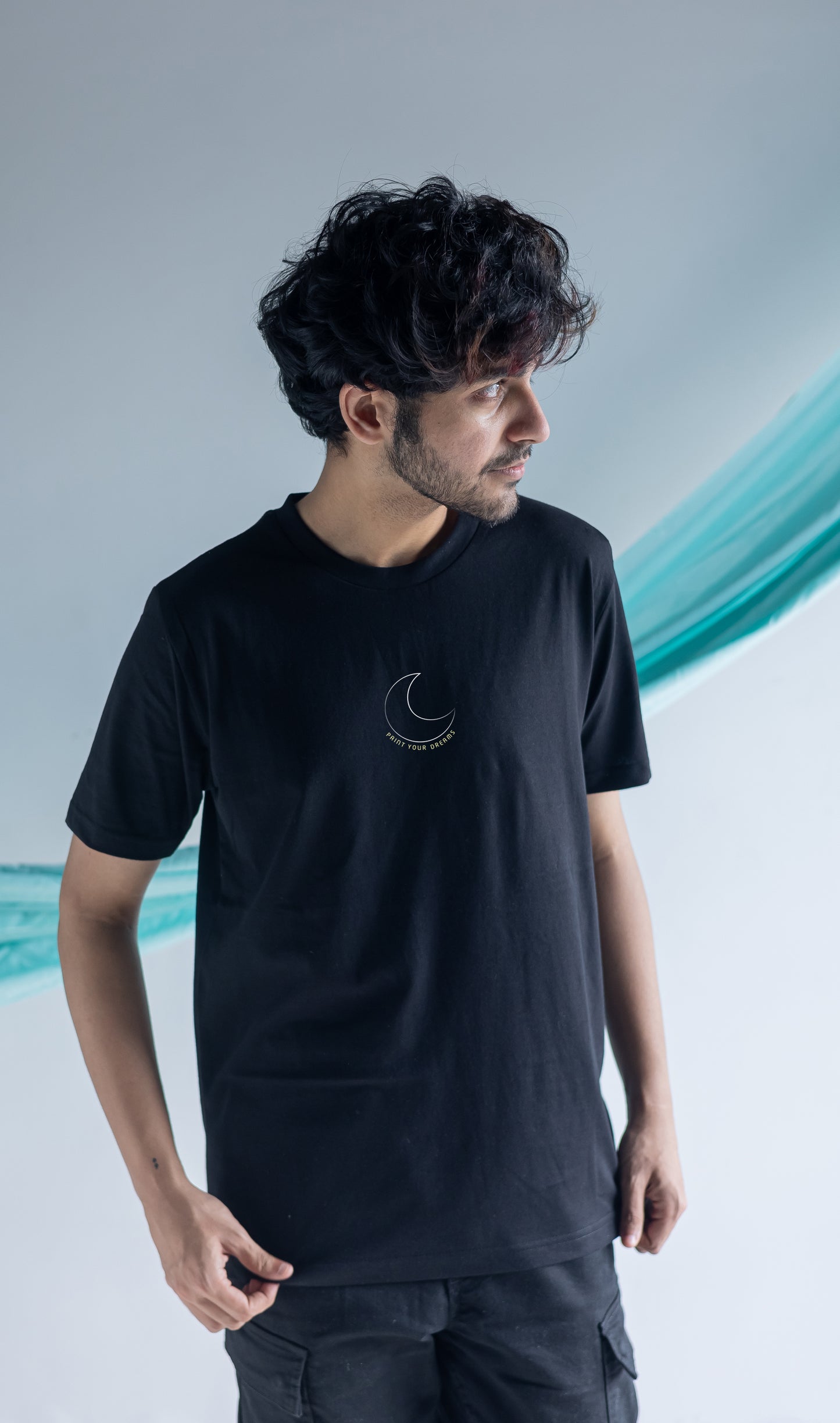 PAINT YOUR DREAMS-BLACK-COUPLE TEE