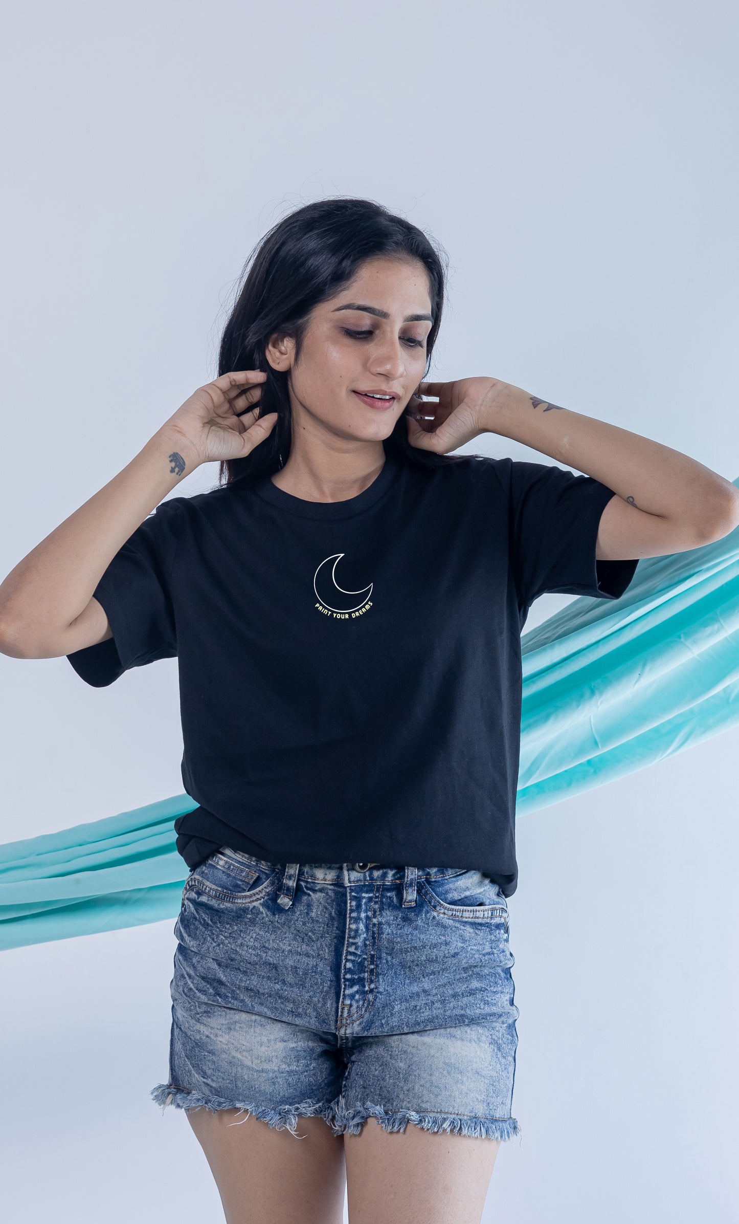 PAINT YOUR DREAMS-BLACK-COUPLE TEE