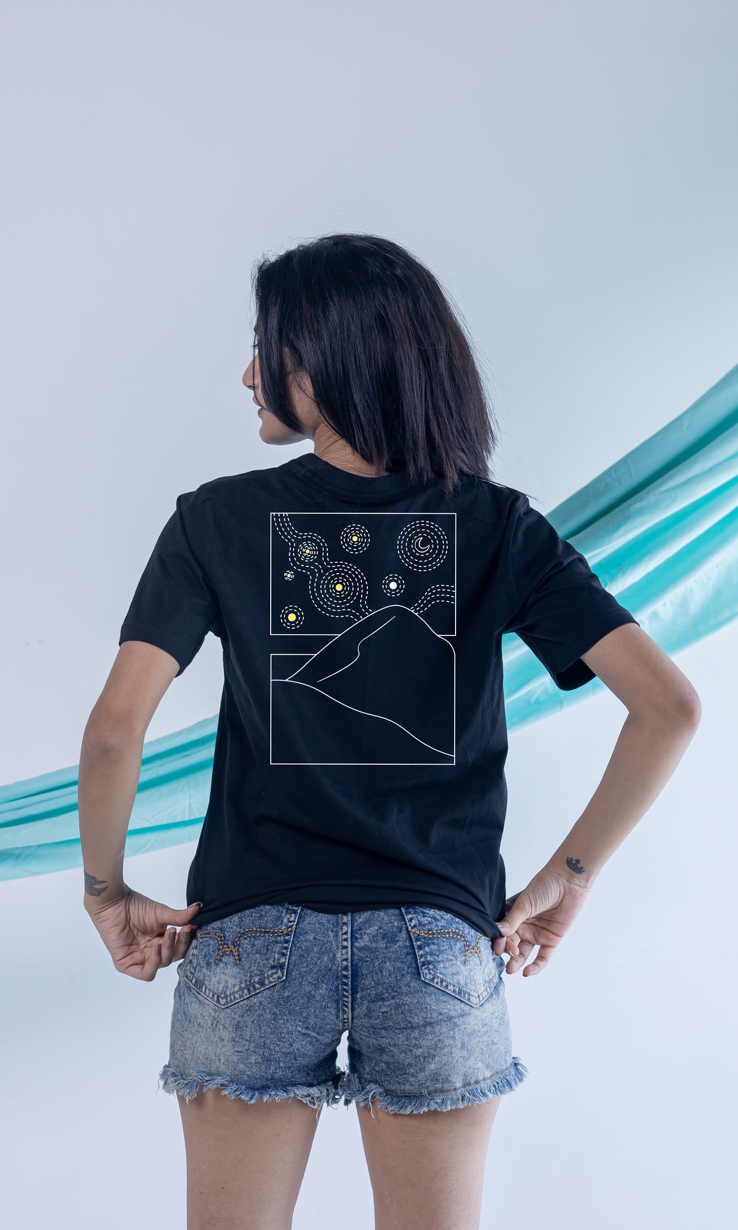 PAINT YOUR DREAMS-BLACK-COUPLE TEE
