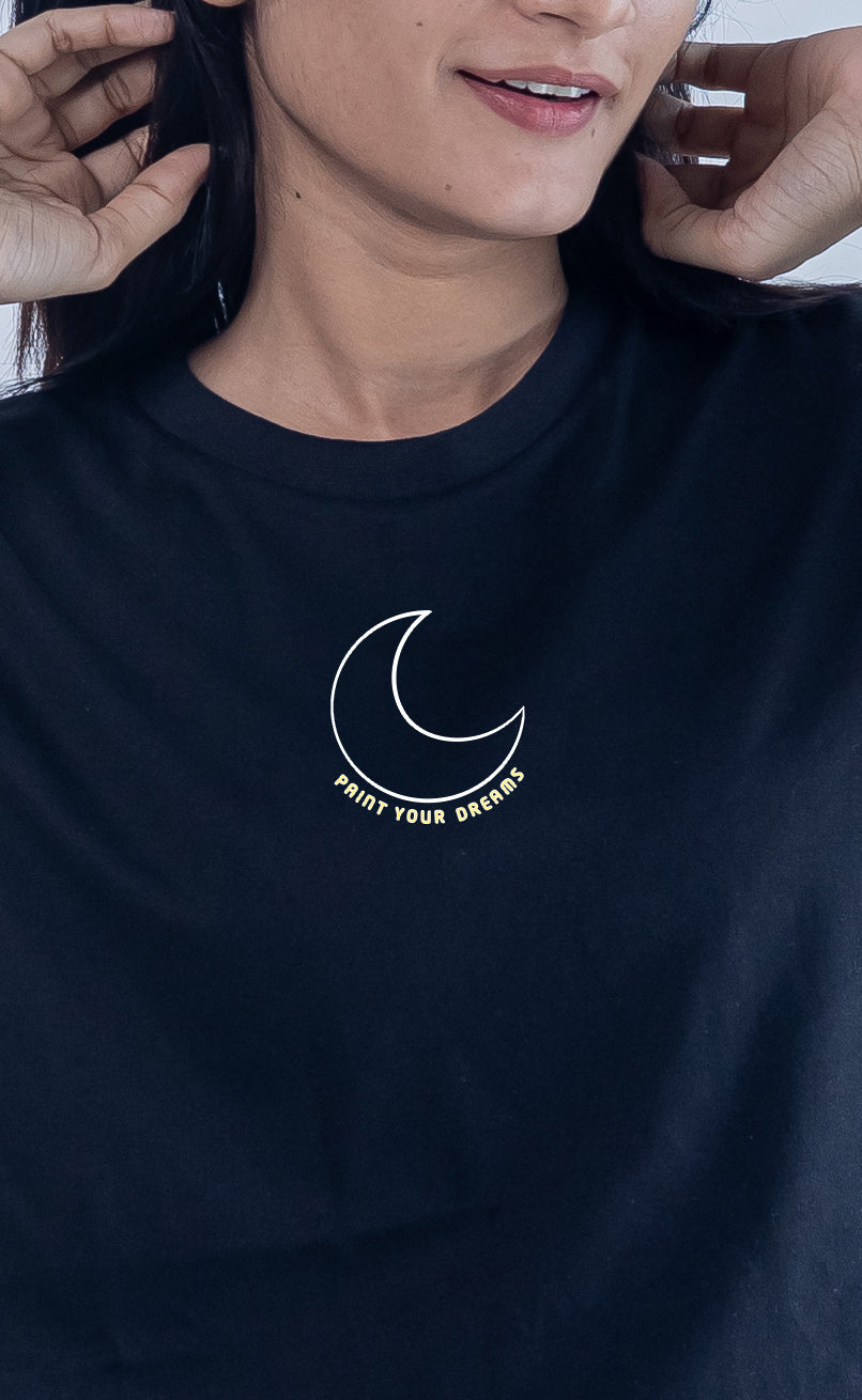 PAINT YOUR DREAMS-BLACK-COUPLE TEE