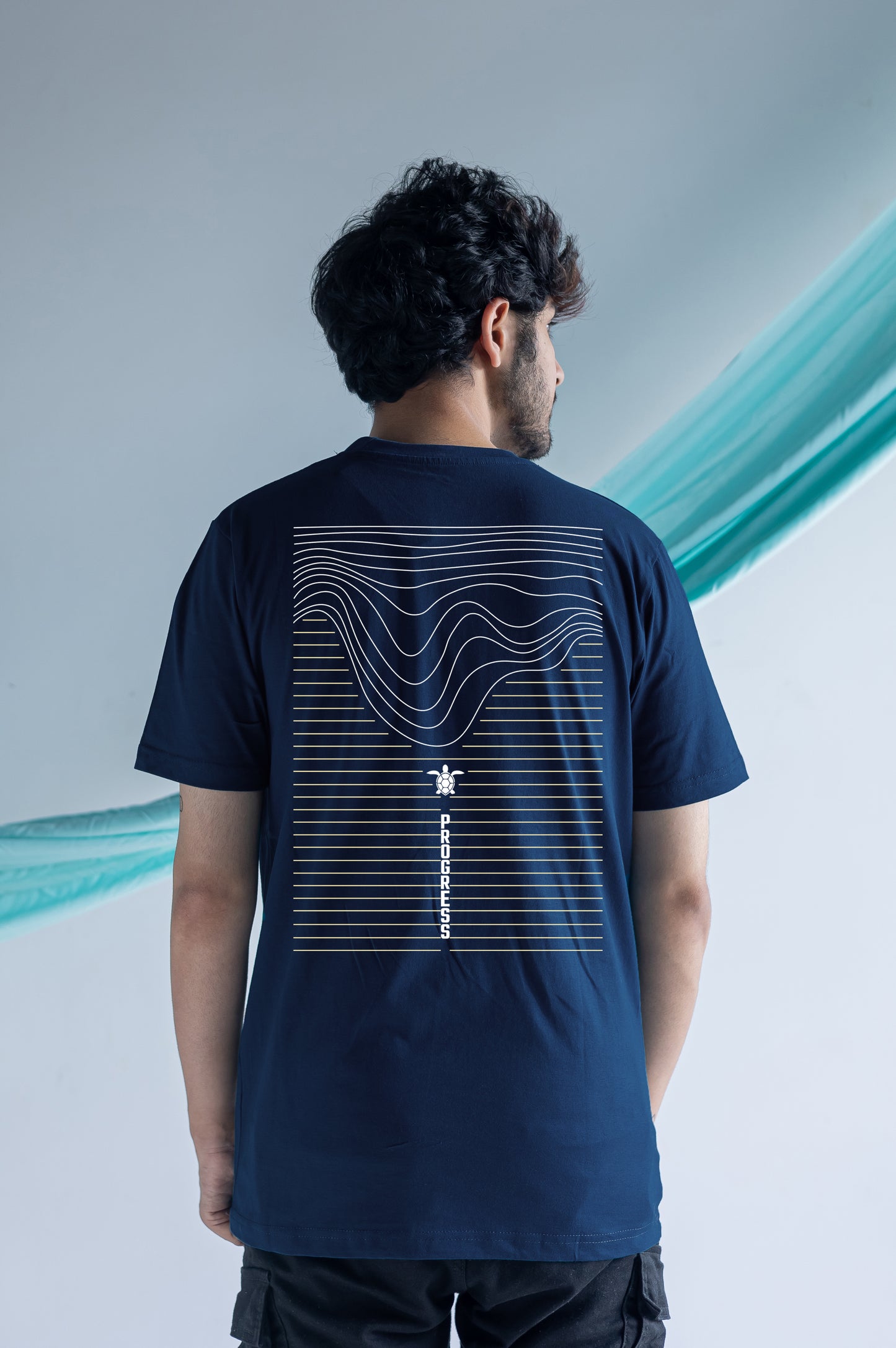 PROGRESS-NAVY-COUPLE TEE