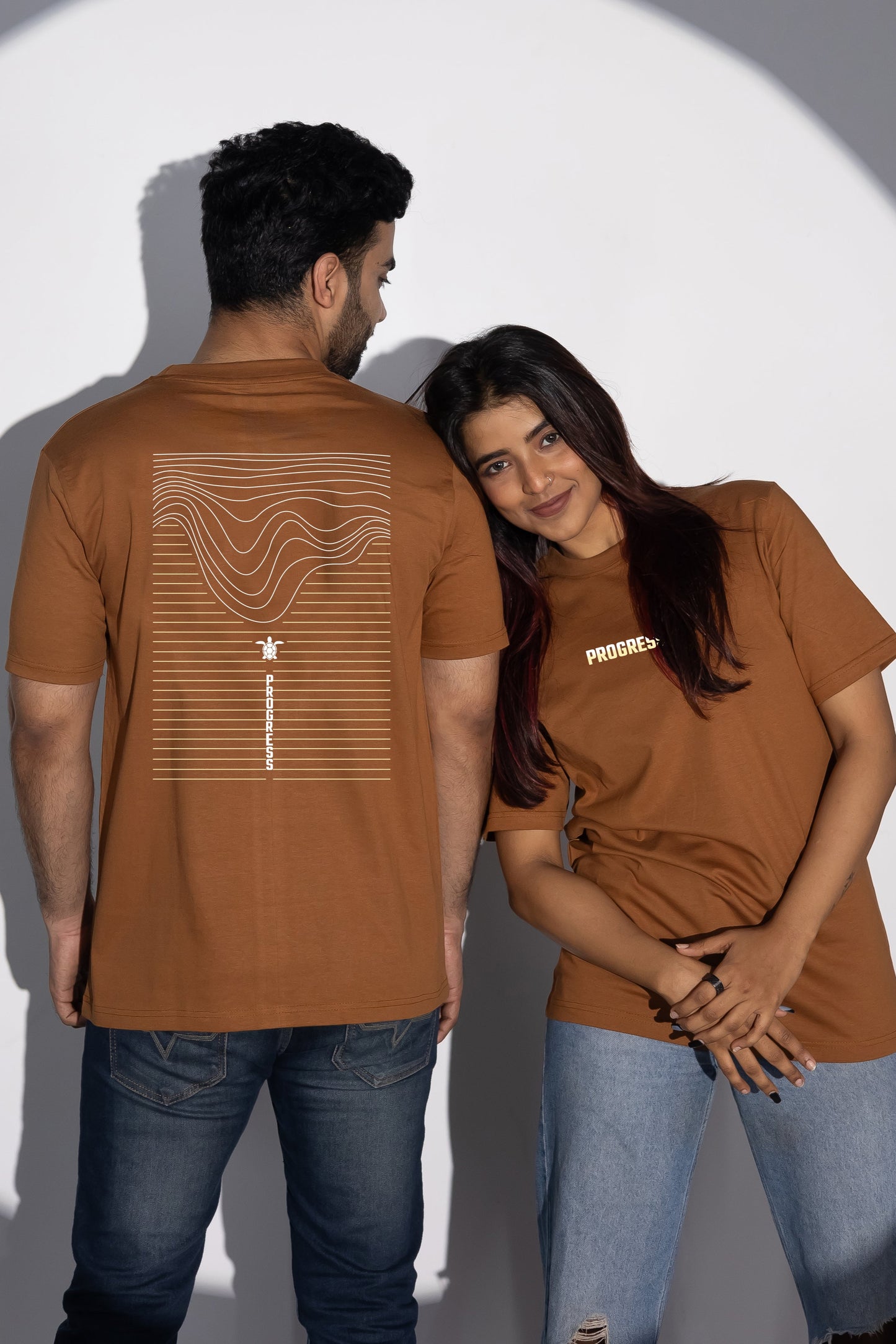 PROGRESS-BROWN-COUPLE TEE