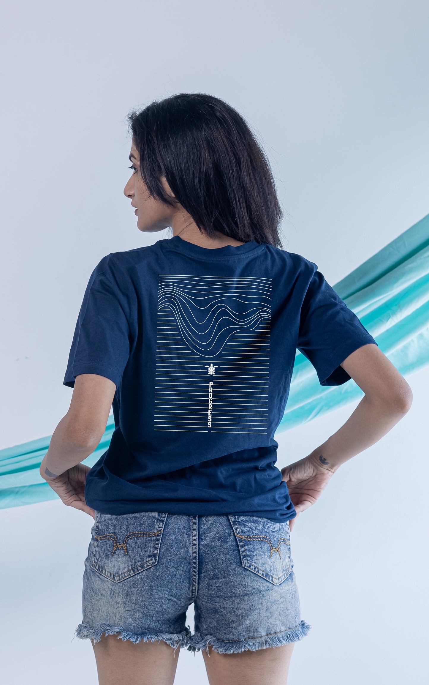 PROGRESS-NAVY-COUPLE TEE