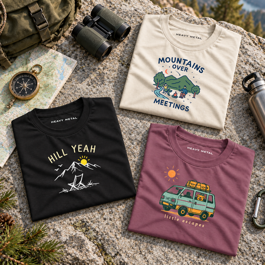 Great Outdoors Pack of 3 Printed Tees