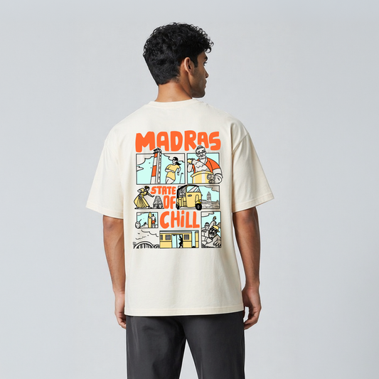 Madras State Of Chill-Men-Cream