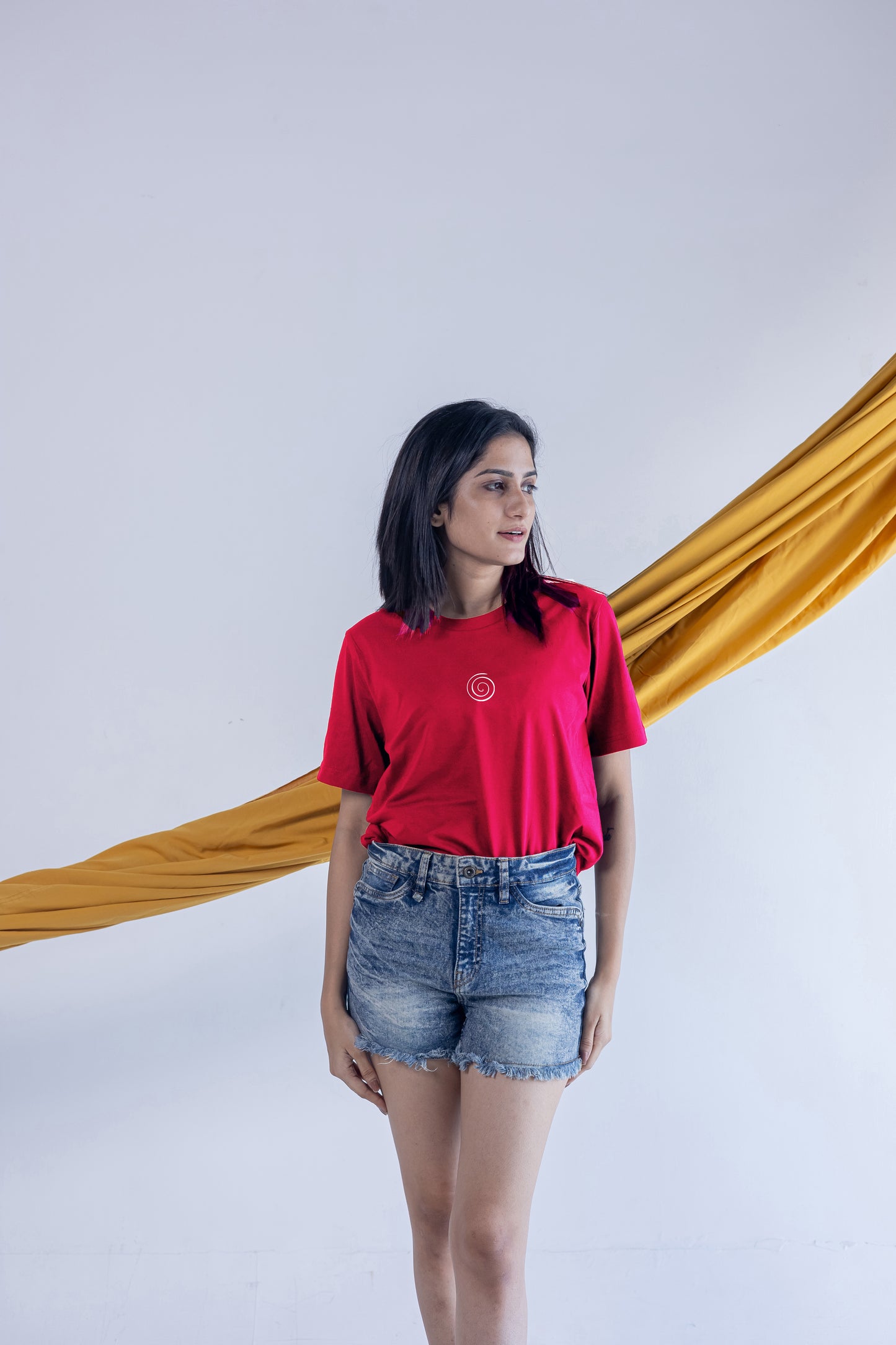 YOUR AURA YOUR POWER-RED-COUPLE TEE