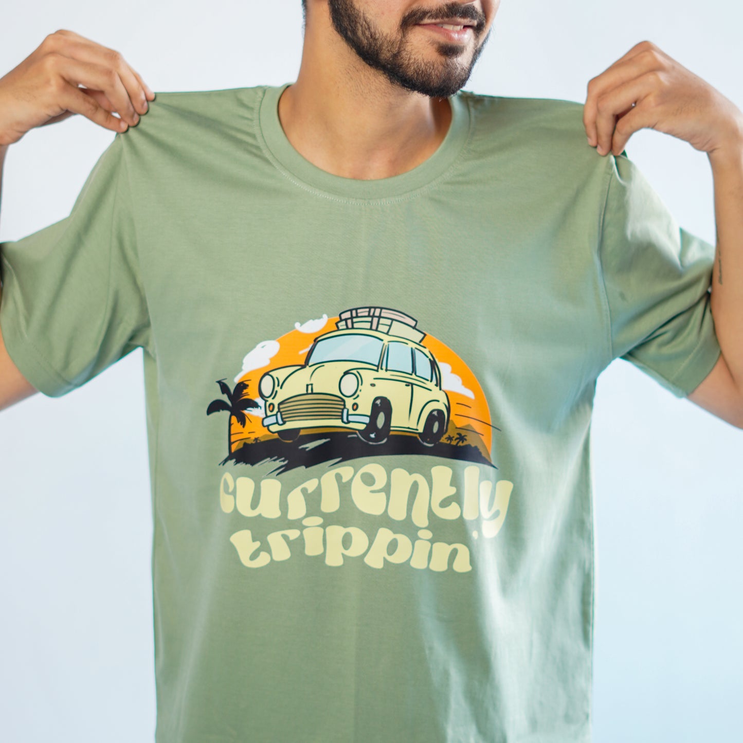 Currently Trippin-Couple Tee