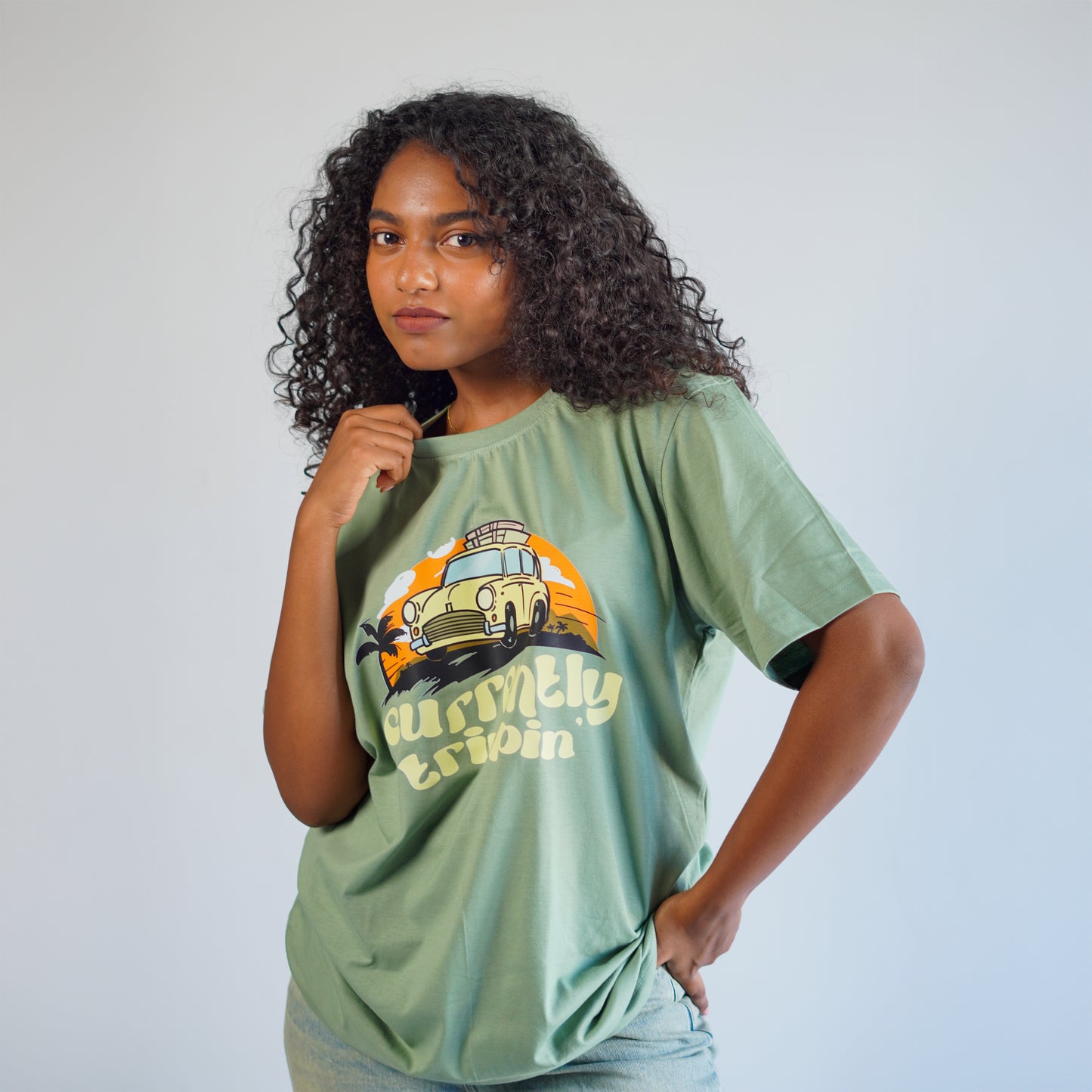 Currently Trippin-Couple Tee
