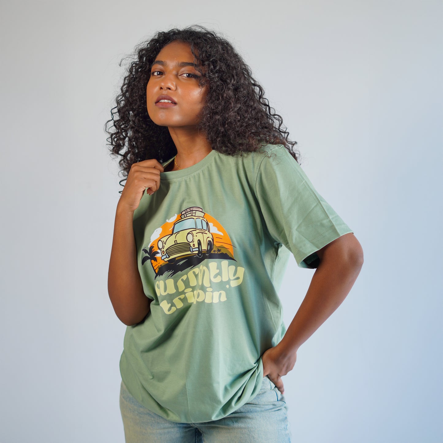 Currently Trippin-Couple Tee