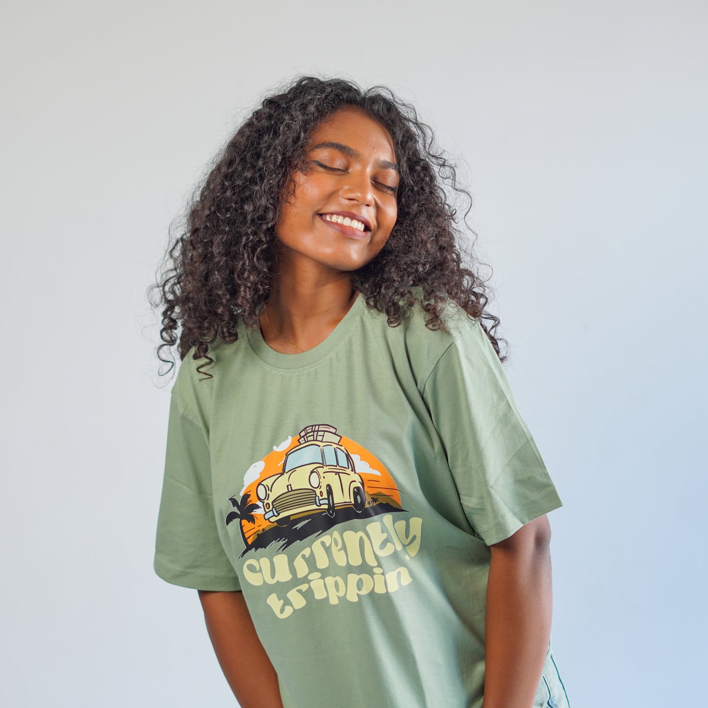 Currently Trippin-Couple Tee