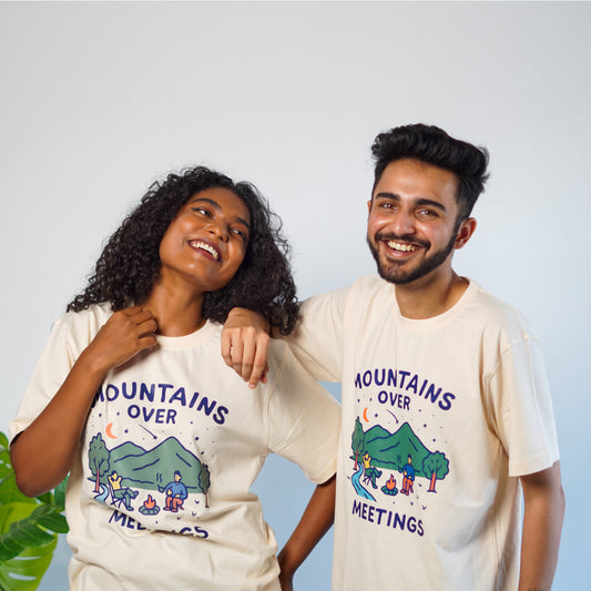 Mountains Over Meetings-Couple Tee