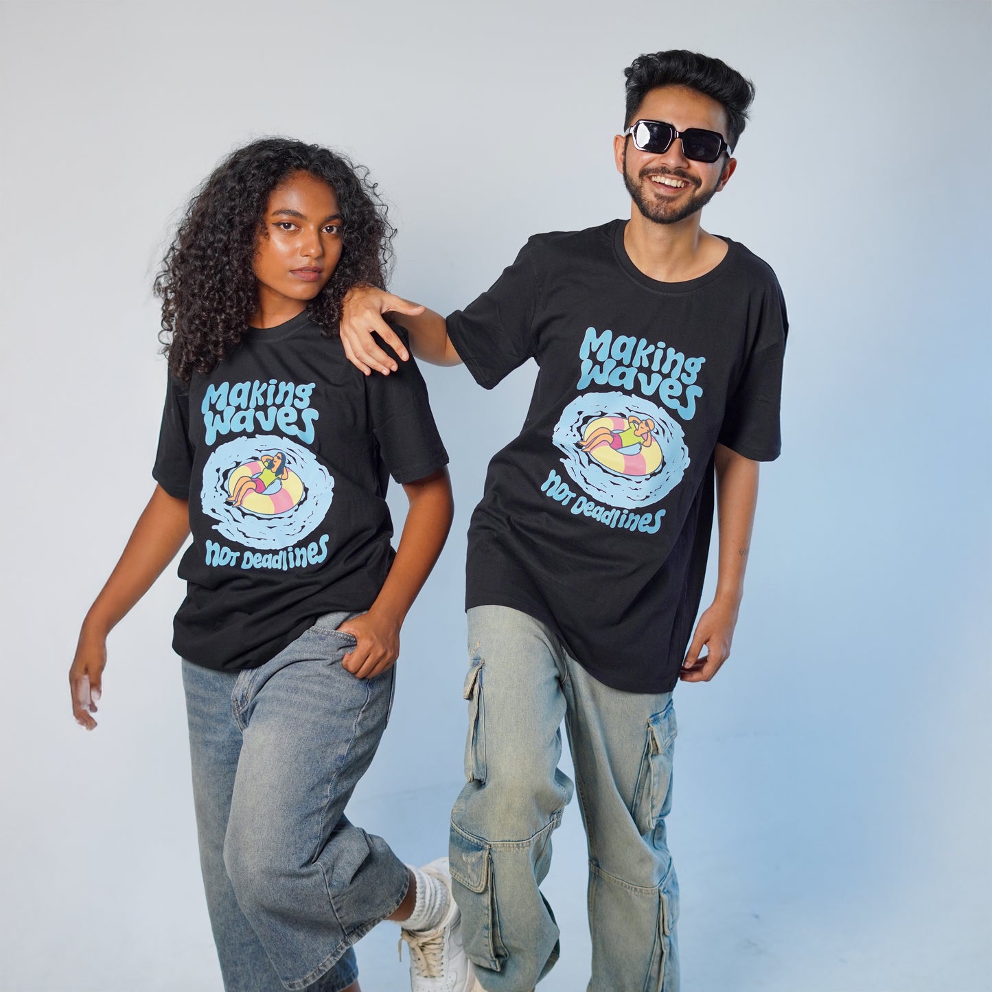 Making Waves Not Deadlines-Couple Tee