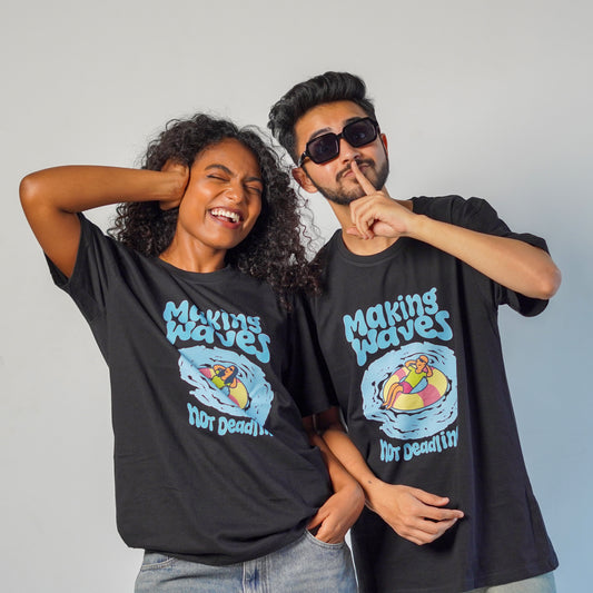 Making Waves Not Deadlines-Couple Tee