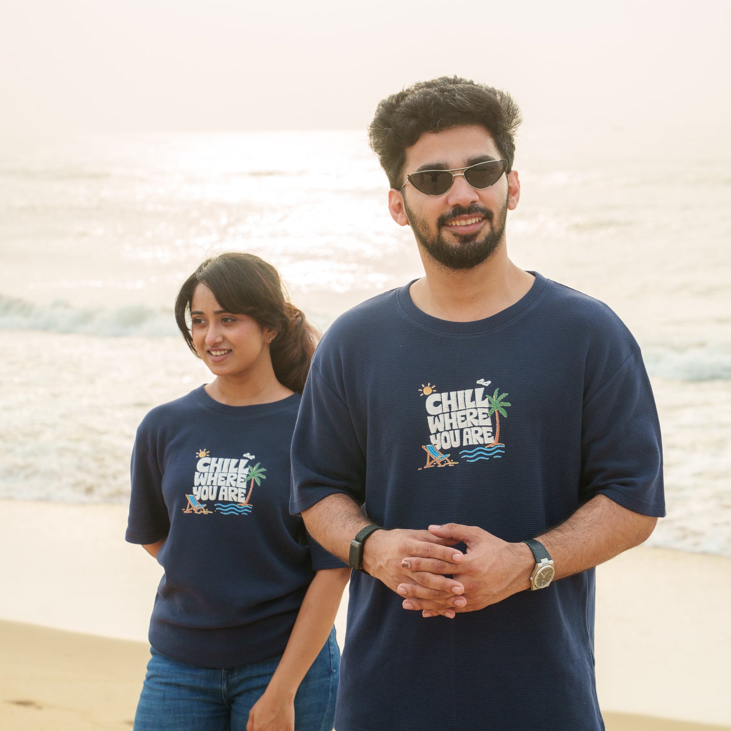 Chill Where You Are-Couple Tee