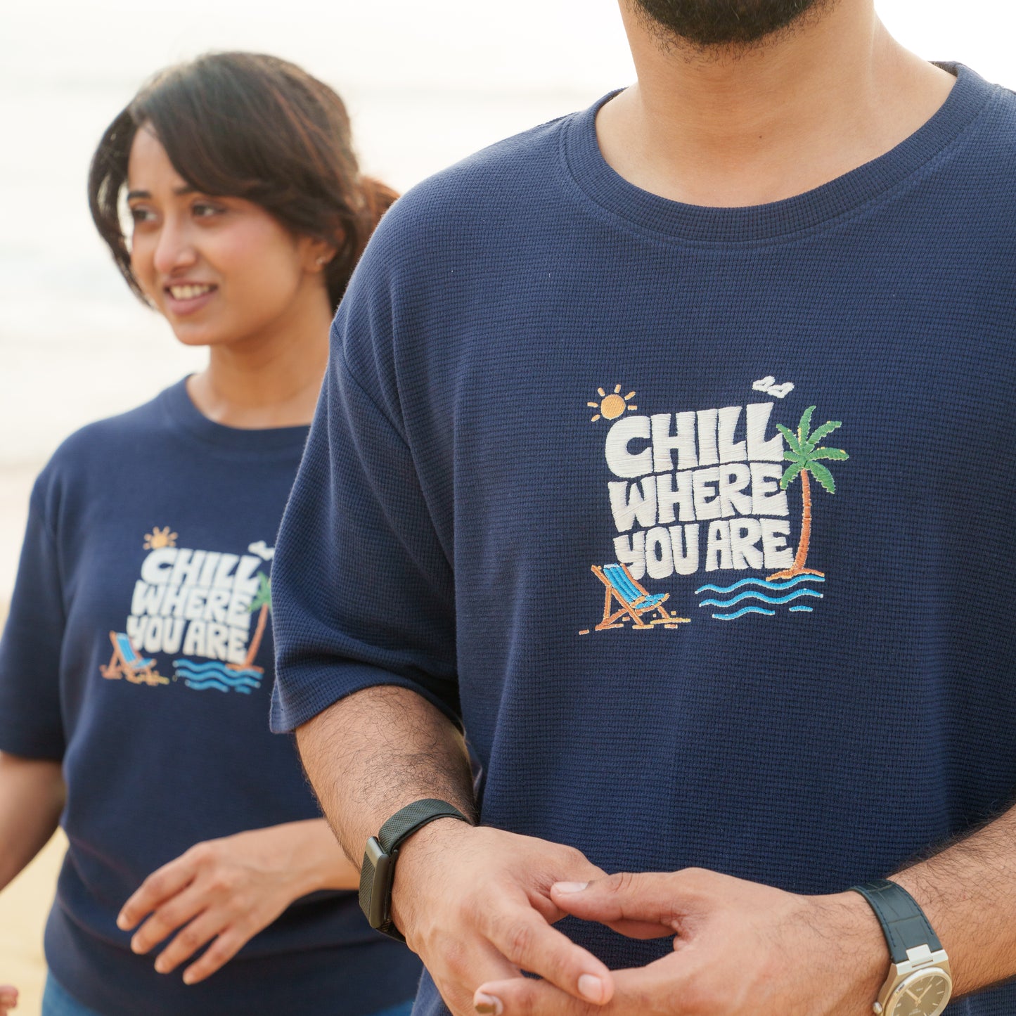 Chill Where You Are-Couple Tee