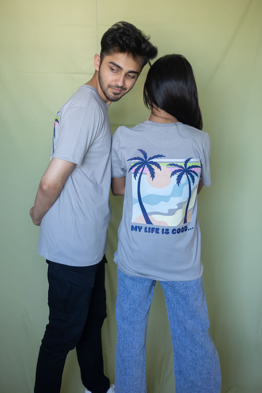 MY LIFE IS GOOD-COUPLE TEE