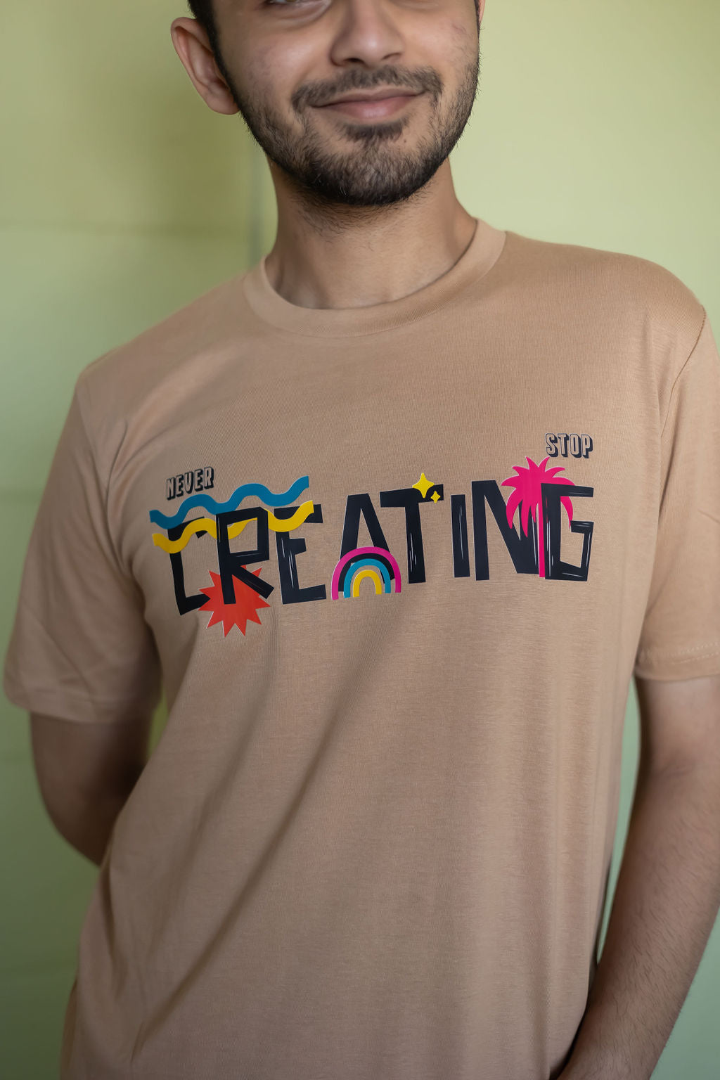 NEVER STOP CREATING-COUPLE TEE