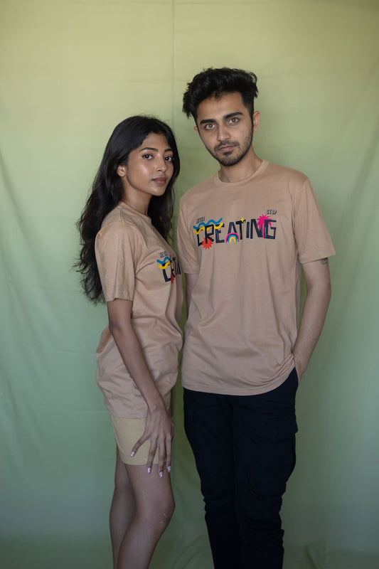 NEVER STOP CREATING-COUPLE TEE