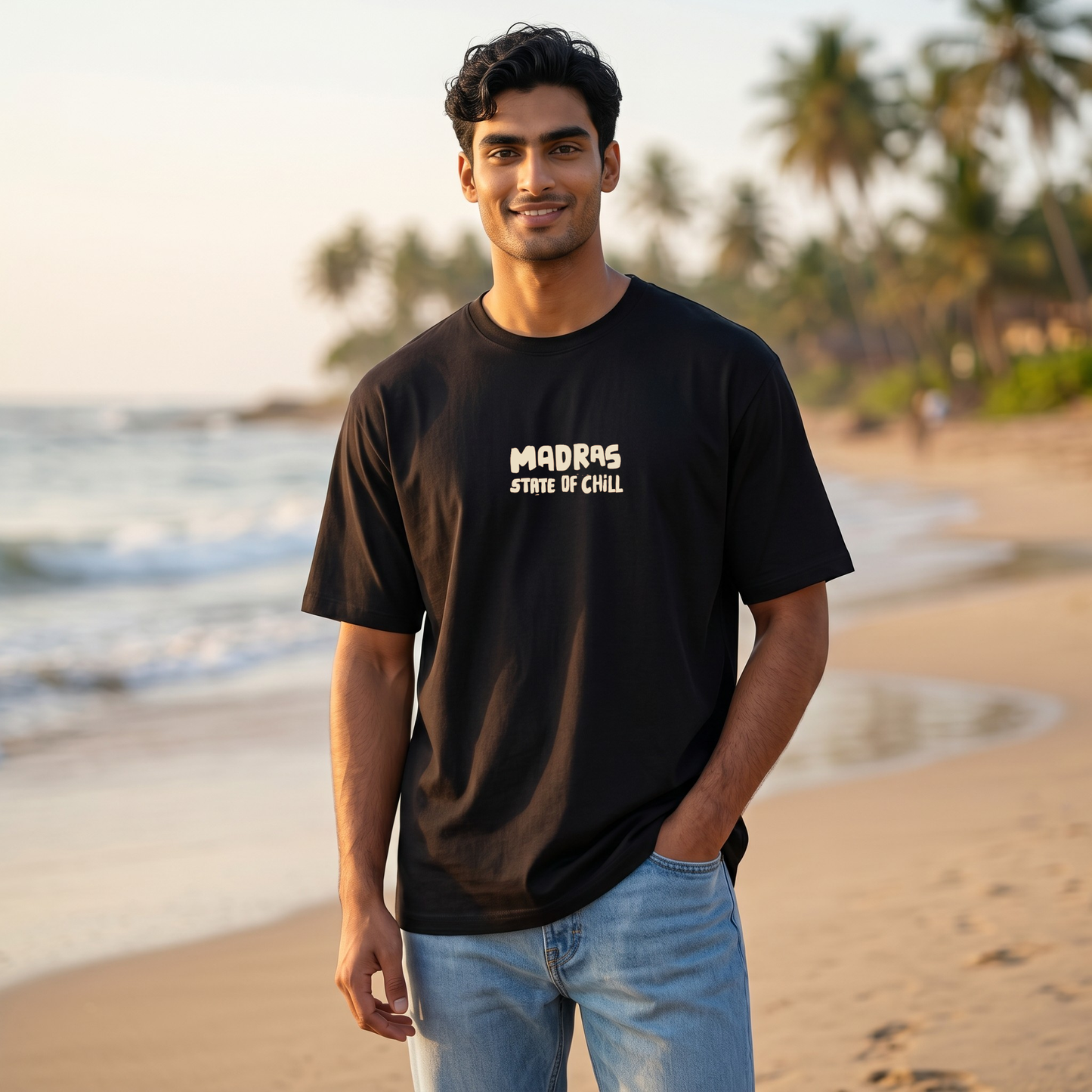 Madras State Of Chill-Men-Black