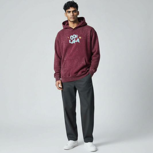 Ooh Lala – Acid Washed Hoodie(M)