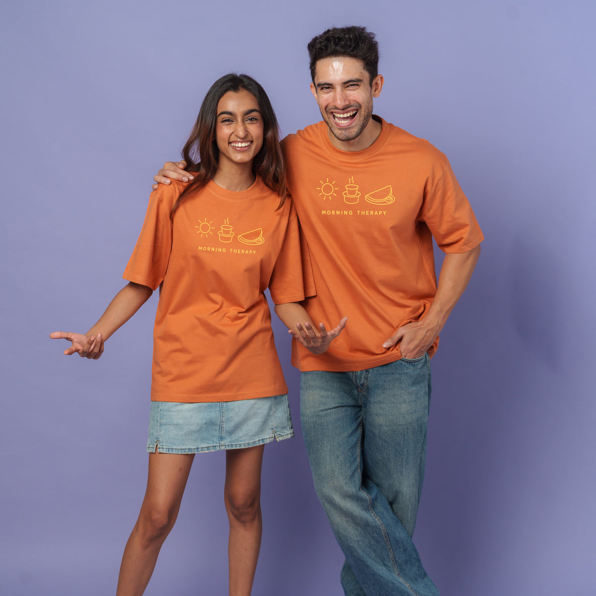 Morning Therapy-Couple Tee