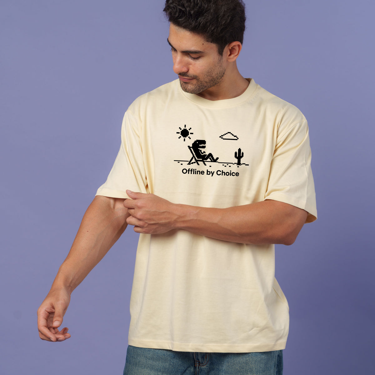 Offline By Choice-Couple Tee