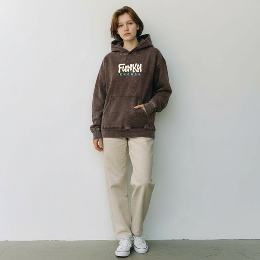 Funky Enough - Acid Washed Hoodie(W)