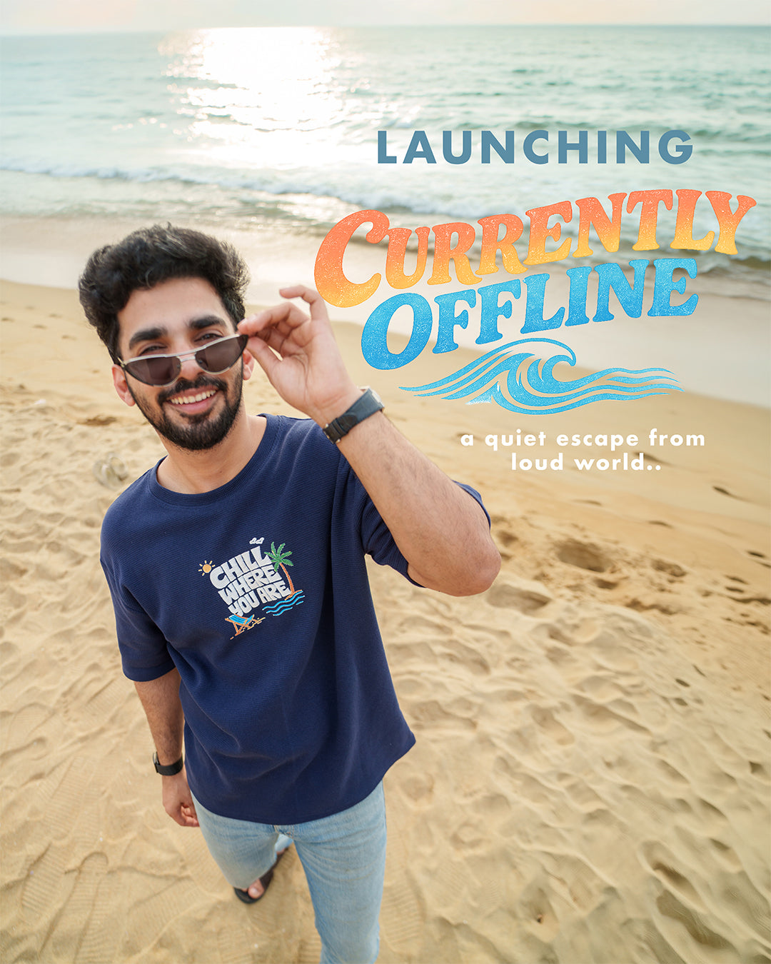 Chill Where You Are-Couple Tee