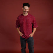 Maroon optical wash Men model