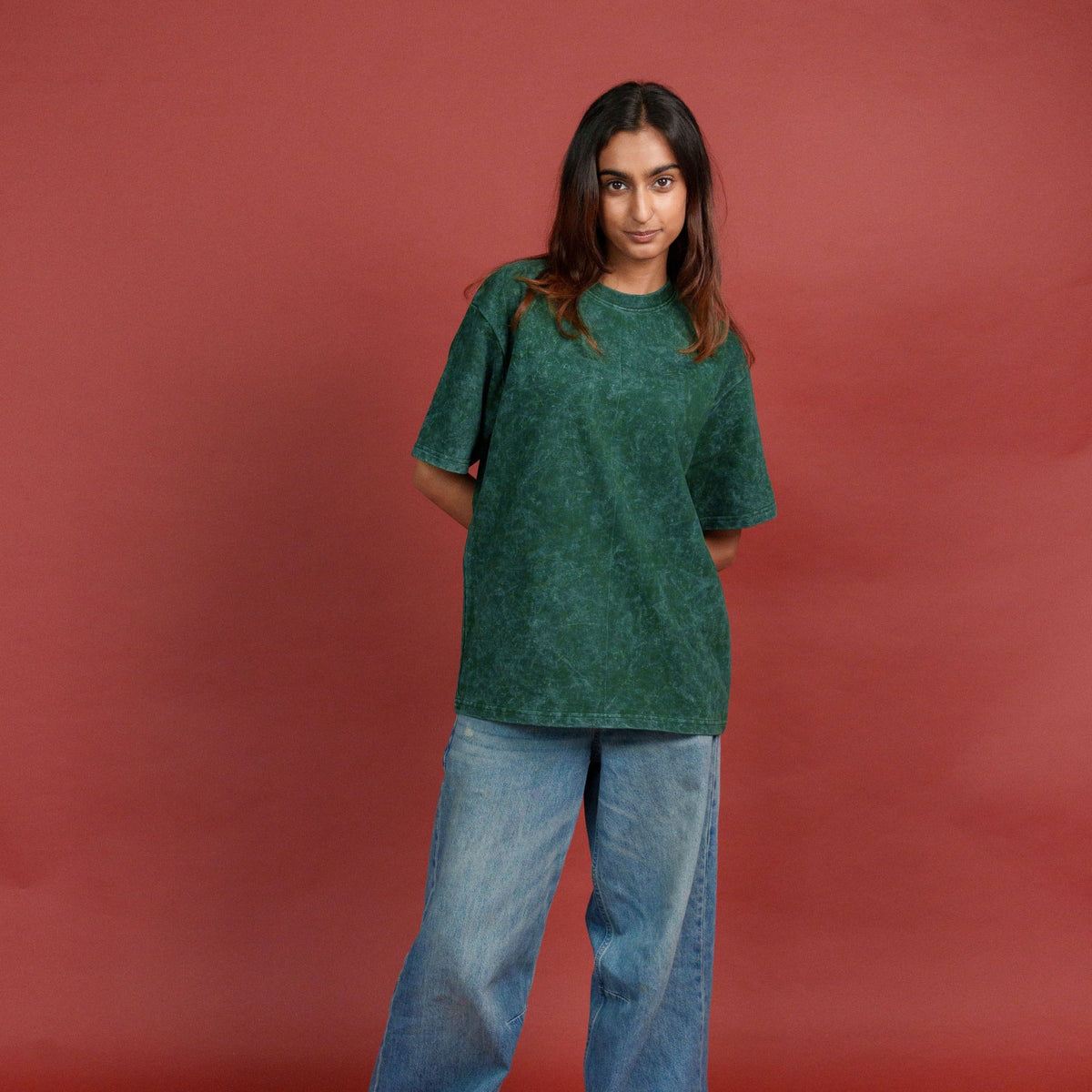 Bottle Green optical wash Women model