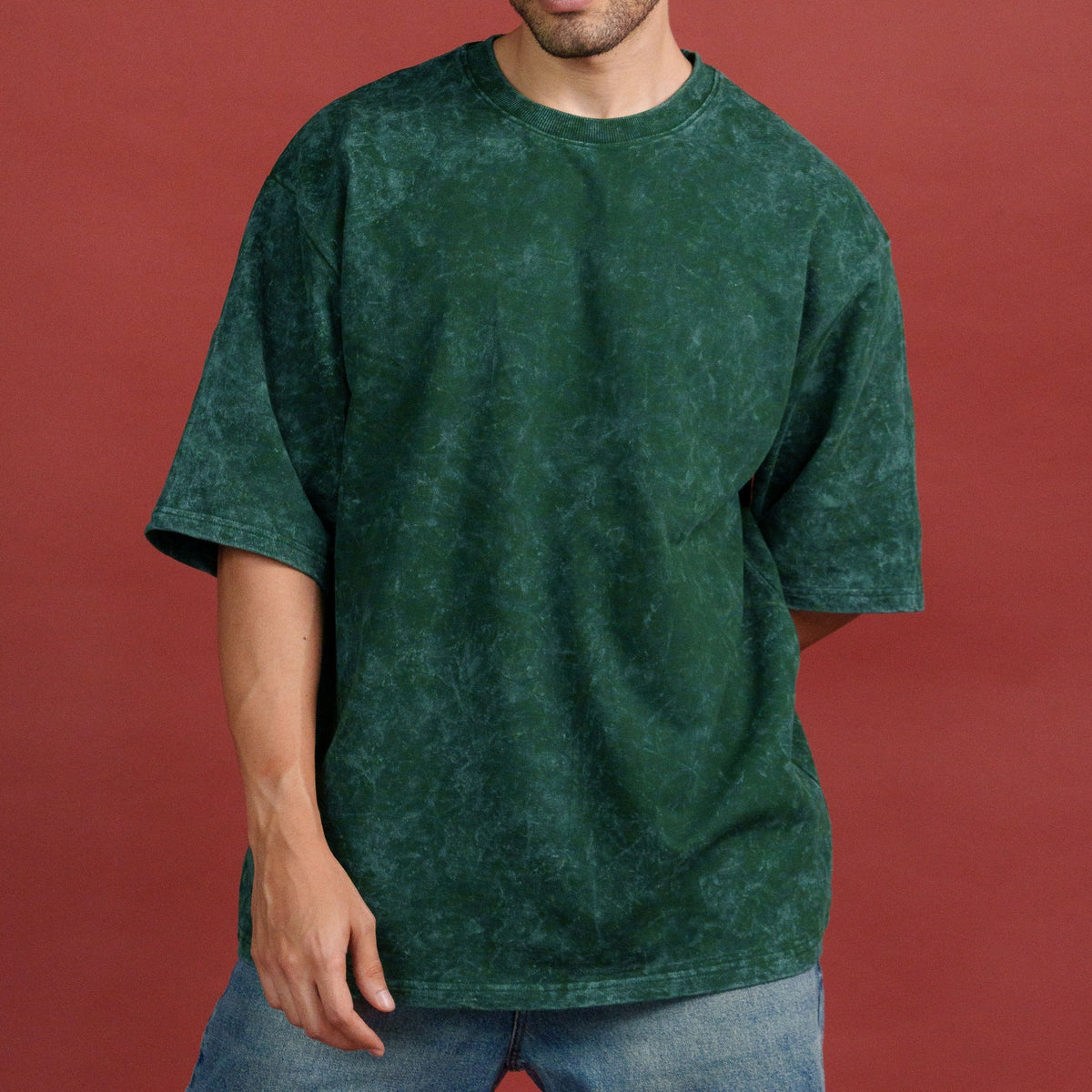 Bottle Green optical wash Men detail