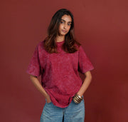 Maroon optical wash Women detail