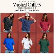 Washed Chillers Women six colours collage