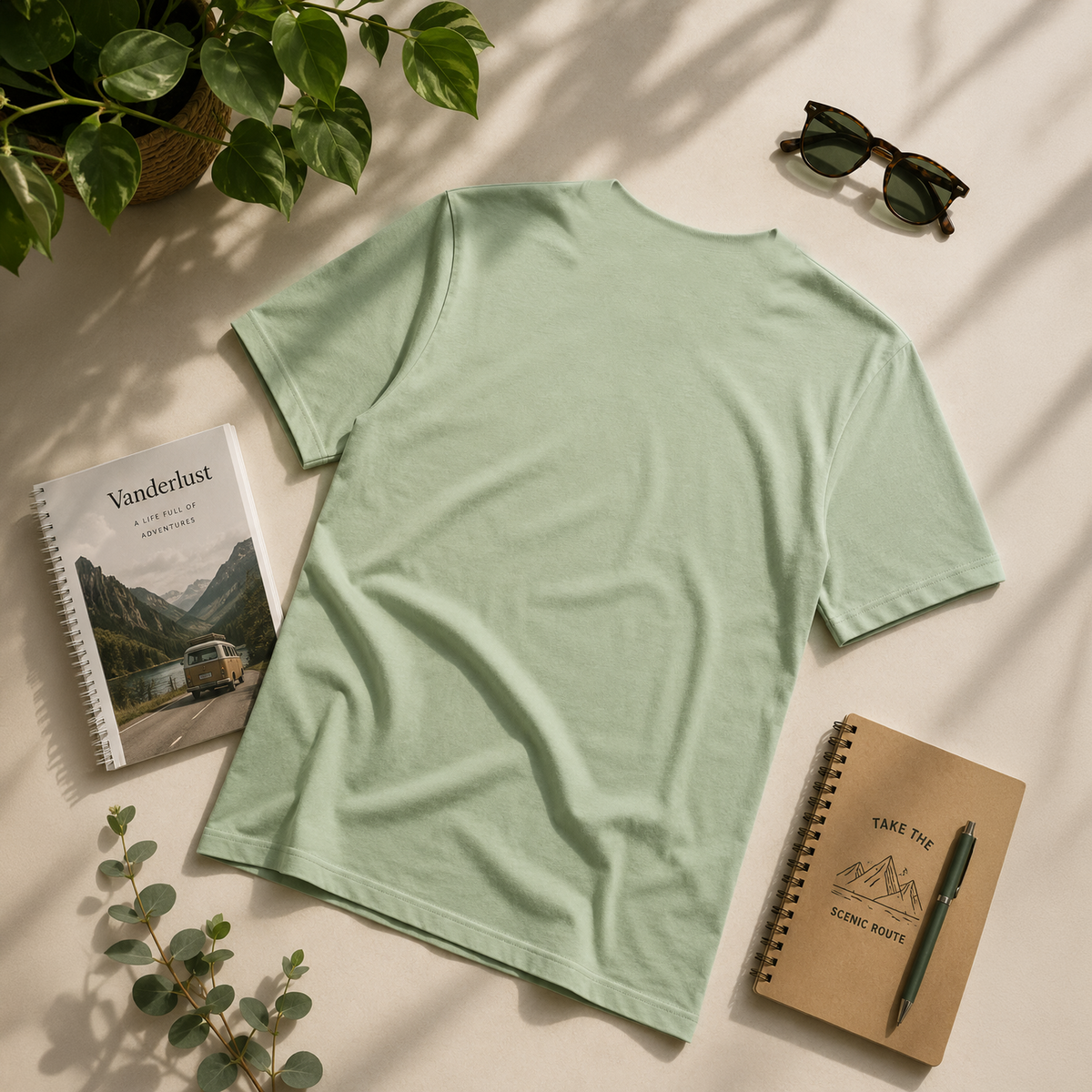 Minty Frost relaxed fit flat lay