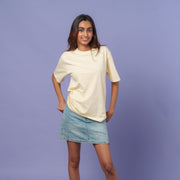 Moonlight Cream relaxed fit Women model