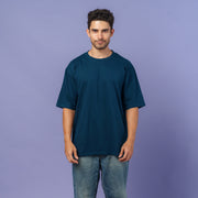Slate Blue relaxed fit Men model