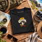 Love at First Click couple tees — Say Cheese detail
