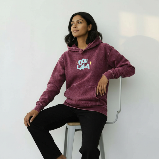 Ooh Lala – Acid Washed Hoodie(W)
