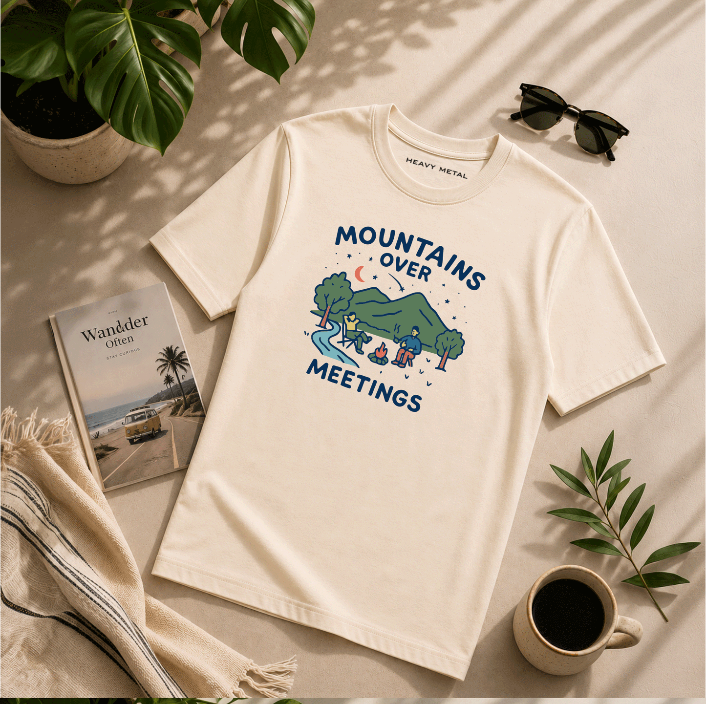 Mountains Over Meetings-Couple Tee