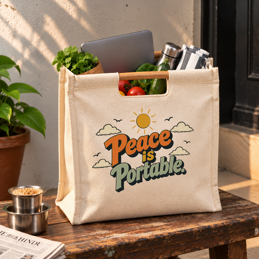 Peace is Portable Katta Pai front view