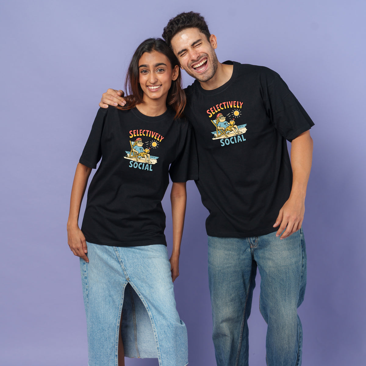 Selectiveley Social-Couple Tee