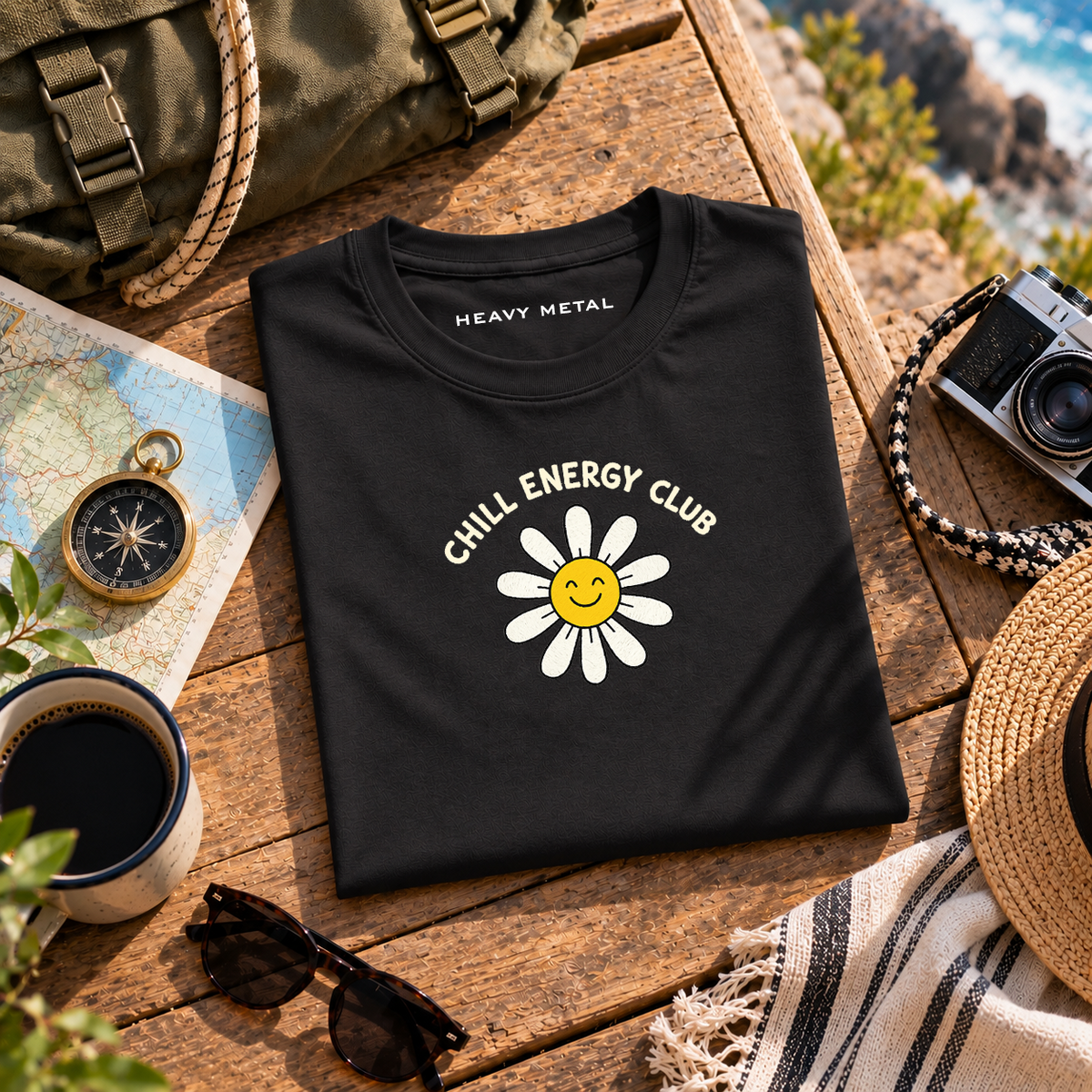 Chill Energy Club flat lay