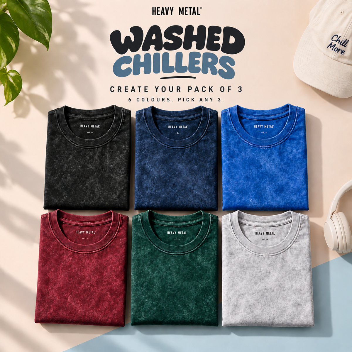 Washed Chillers – all six colours