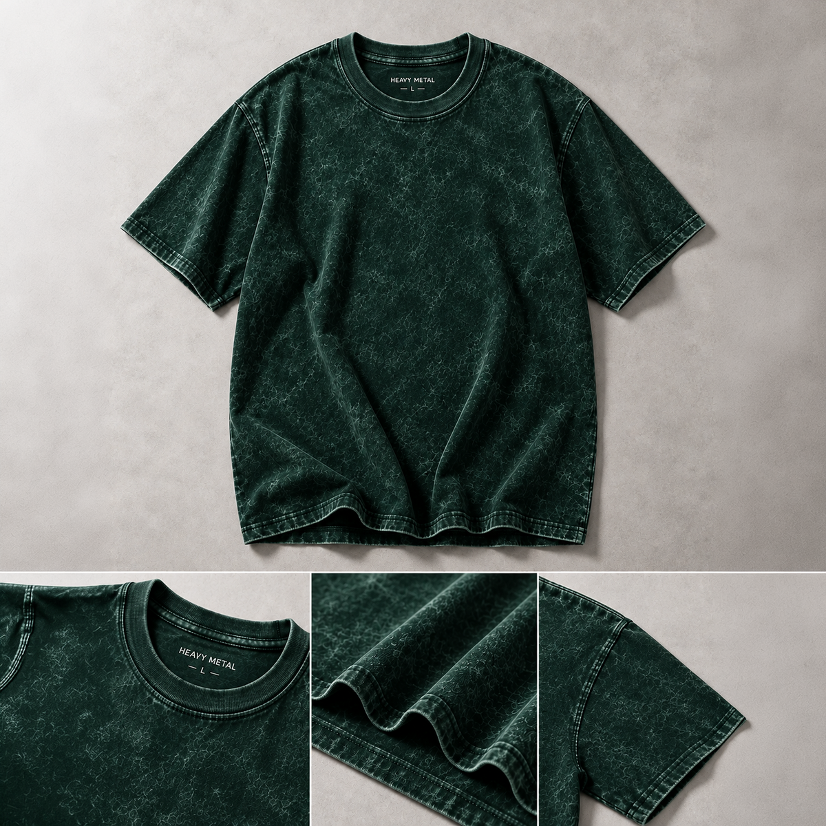 Bottle Green optical wash tee